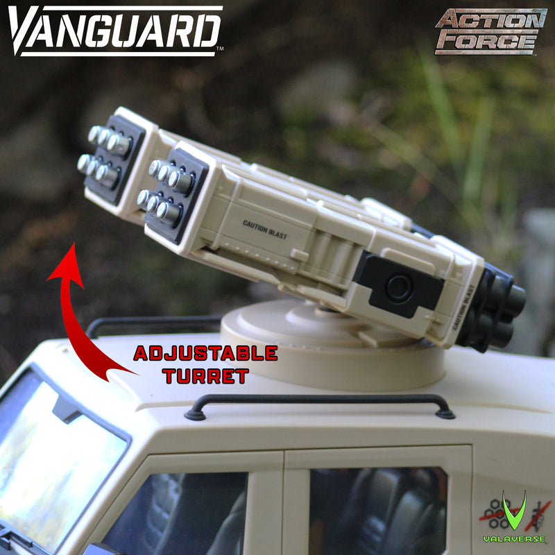 VANGUARD  Desert Tan Missile Launcher Add-On VANGUARD  Desert Tan Missile Launcher Add-On