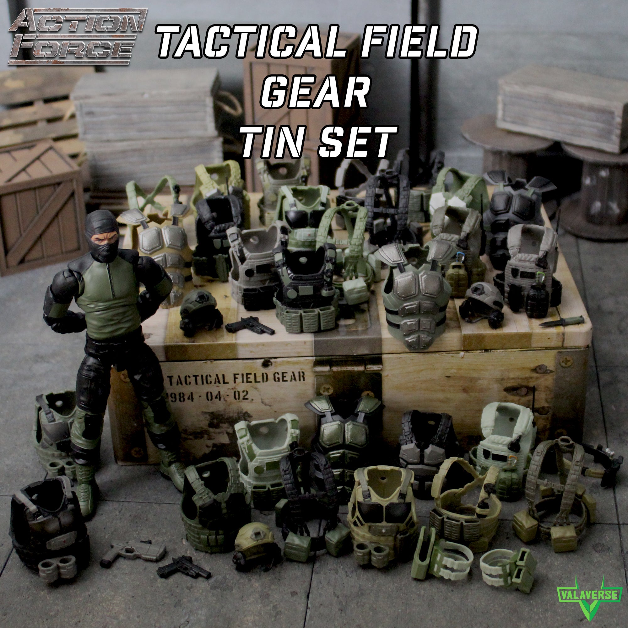 action gear Tactical Field Gear Tin Set – Valaverse