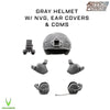 Gray Tactical Helmet Set