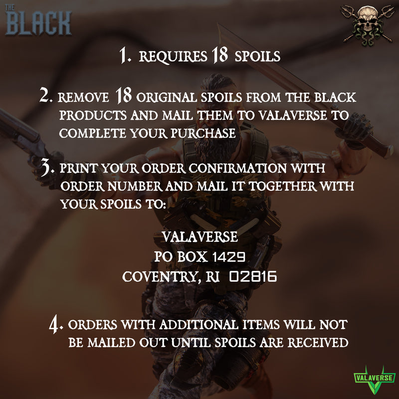 Blackbeard Mail Away - NO SPOILS OPTION