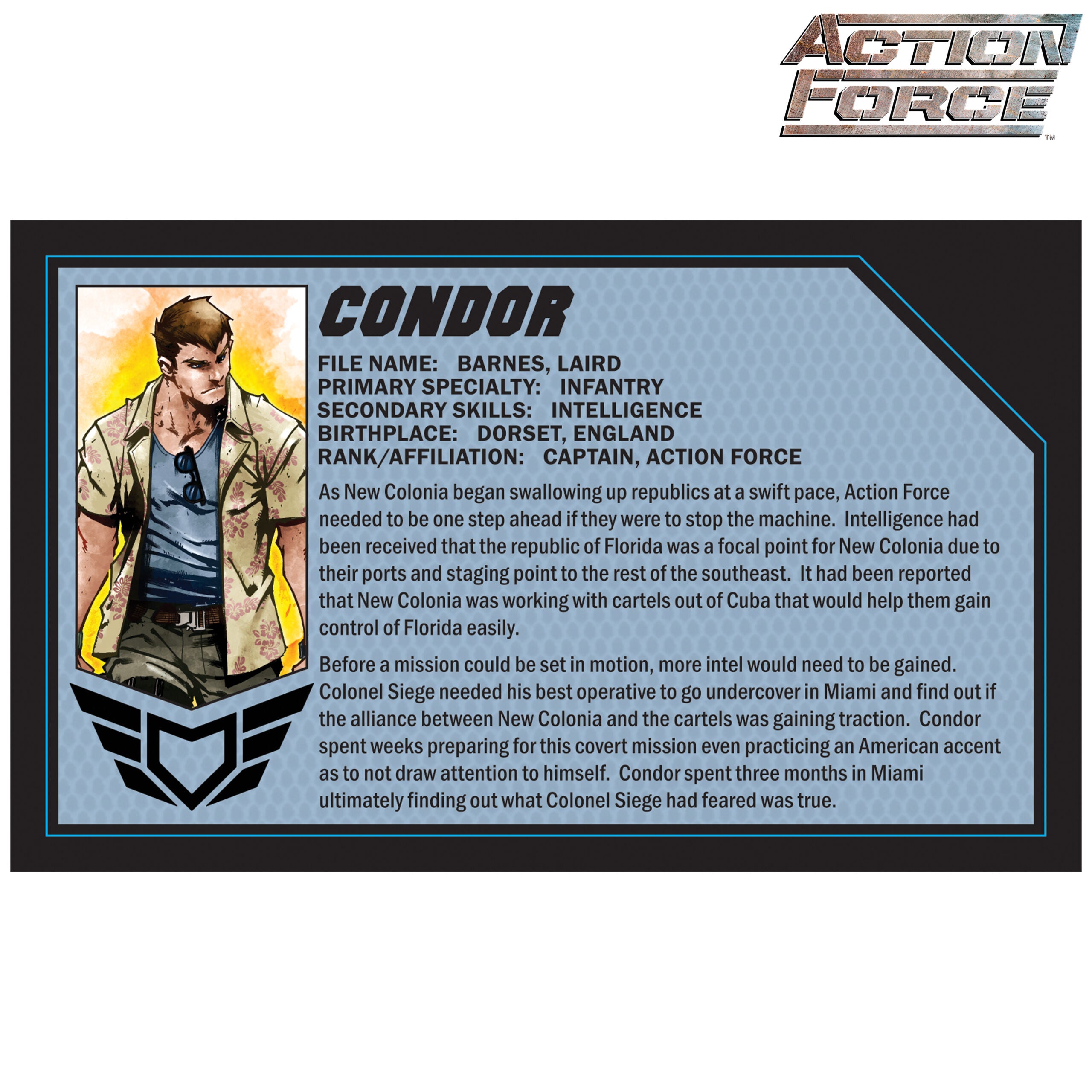 Valaverse Action Force Condor 6 Inch Scale Action Figure SEALED 2021